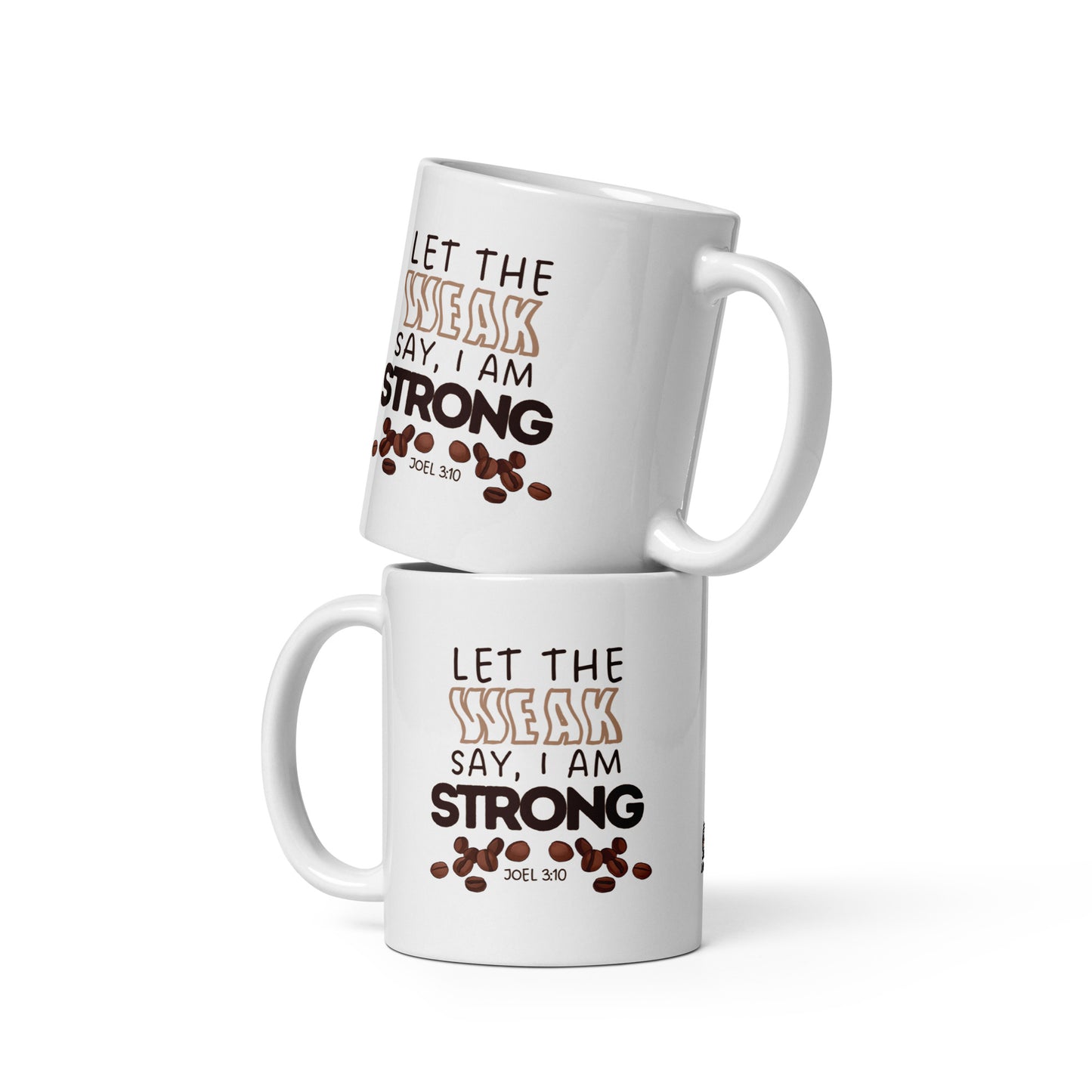 Caneca Lâmpada Branca Joel 3:10