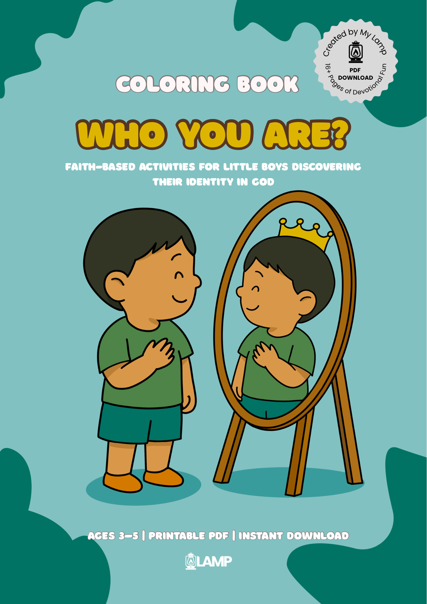 Who You Are? – Devotional Coloring Book for Boys (Ages 3–5)
