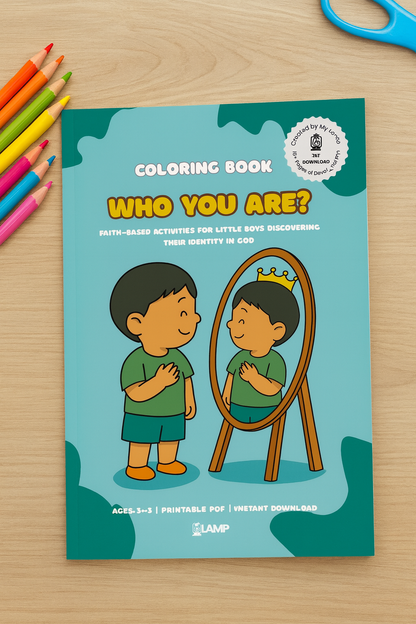 Who You Are? – Devotional Coloring Book for Boys (Ages 3–5)