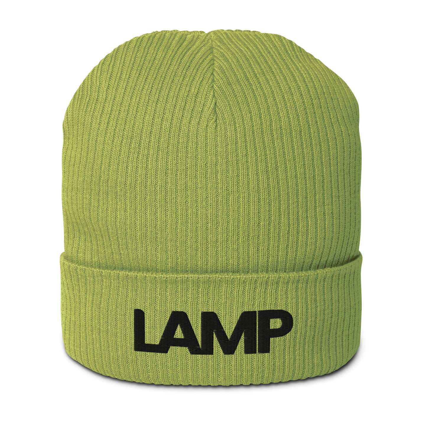 Organic ribbed Lamp beanie