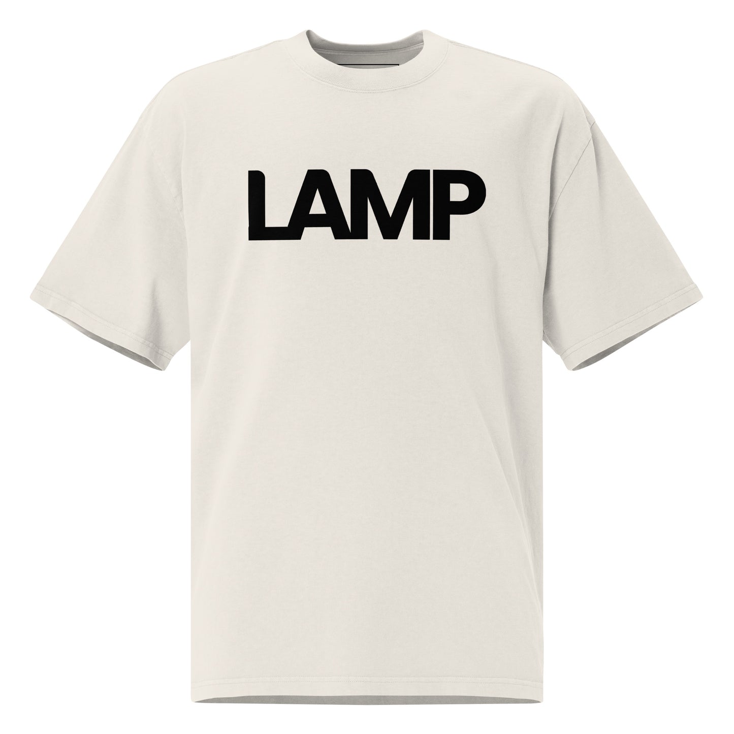 Camiseta desbotada oversized da Lamp