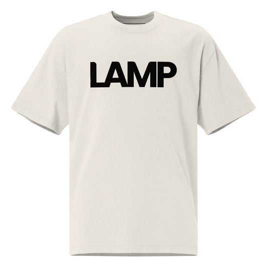 Camiseta desbotada oversized da Lamp