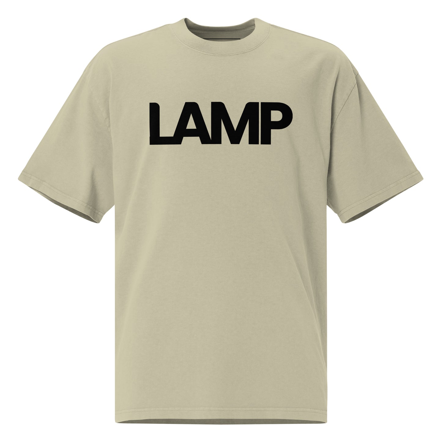 Camiseta desbotada oversized da Lamp