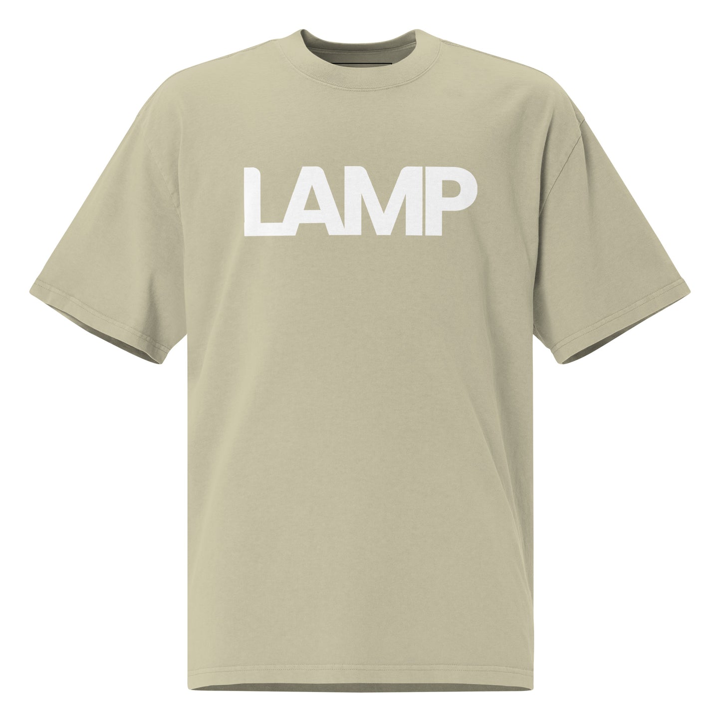 Camiseta desbotada oversized da Lamp