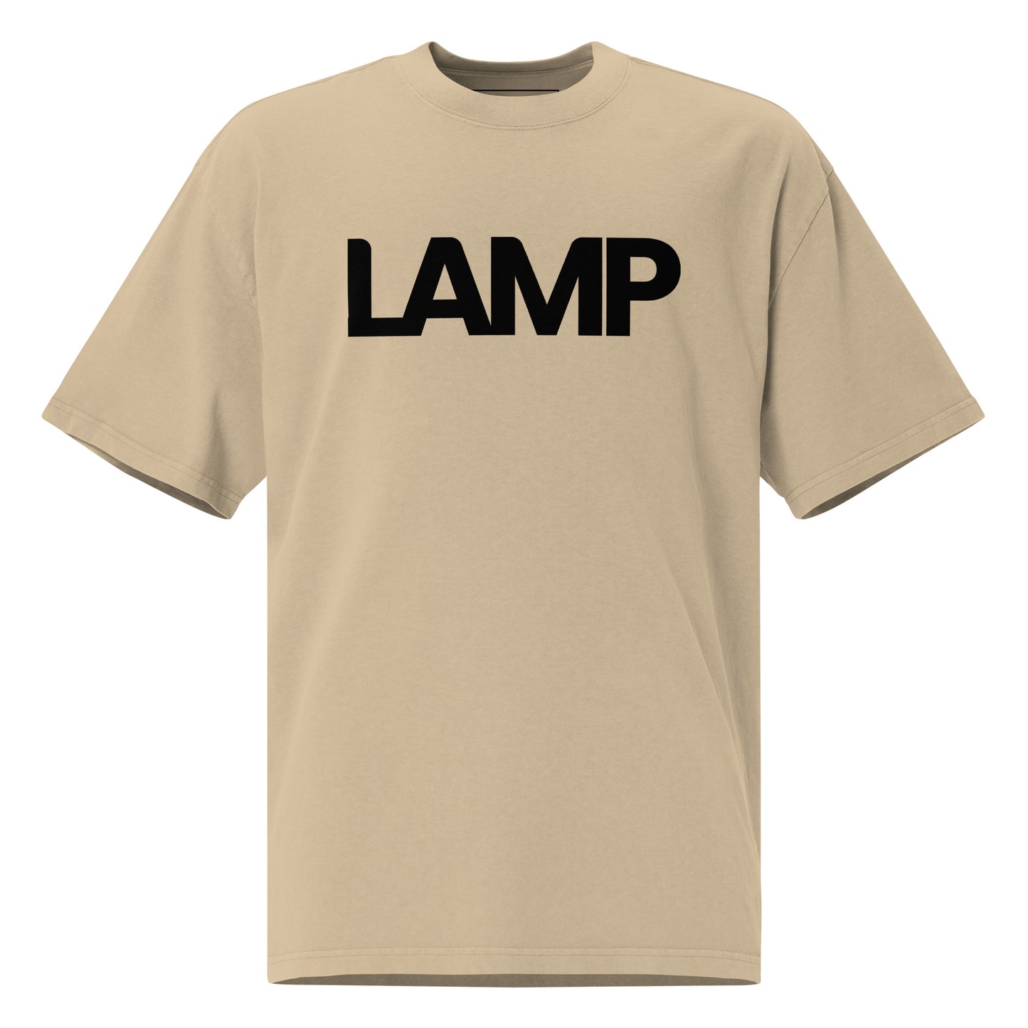 Camiseta desbotada oversized da Lamp