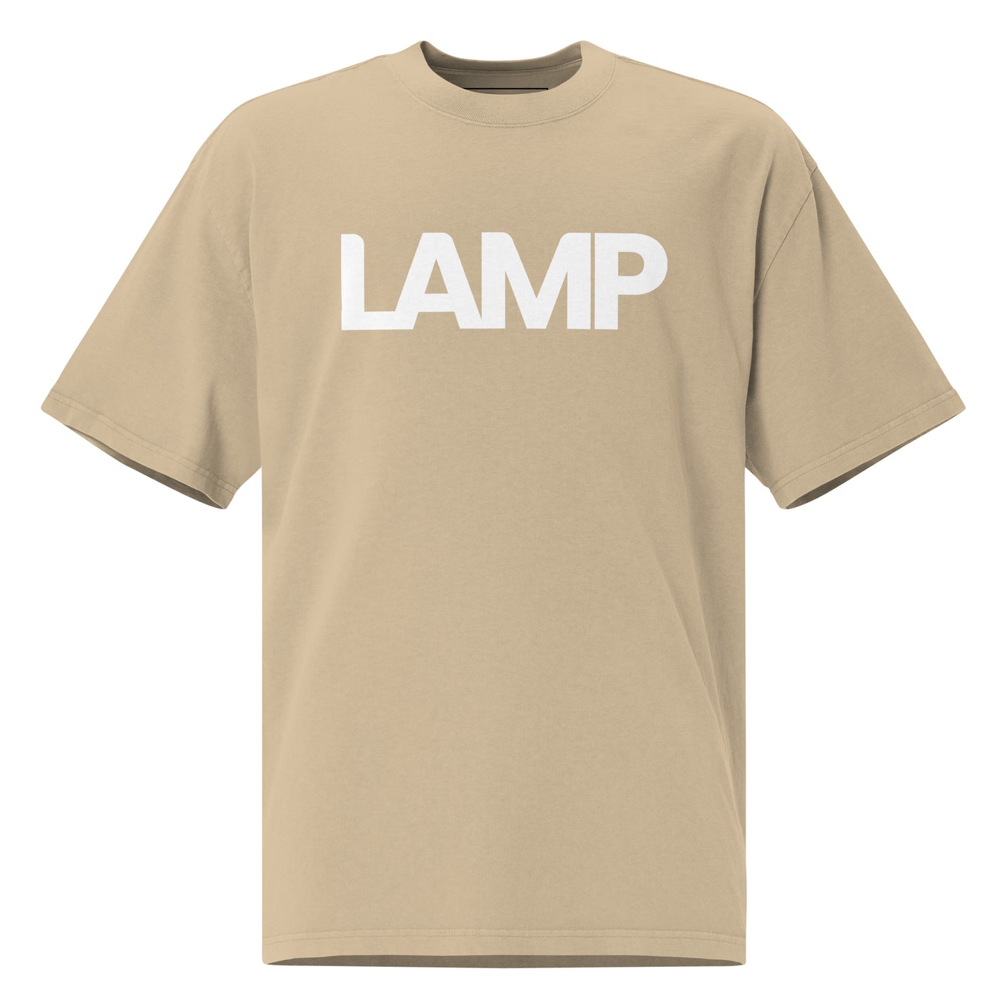 Camiseta desbotada oversized da Lamp