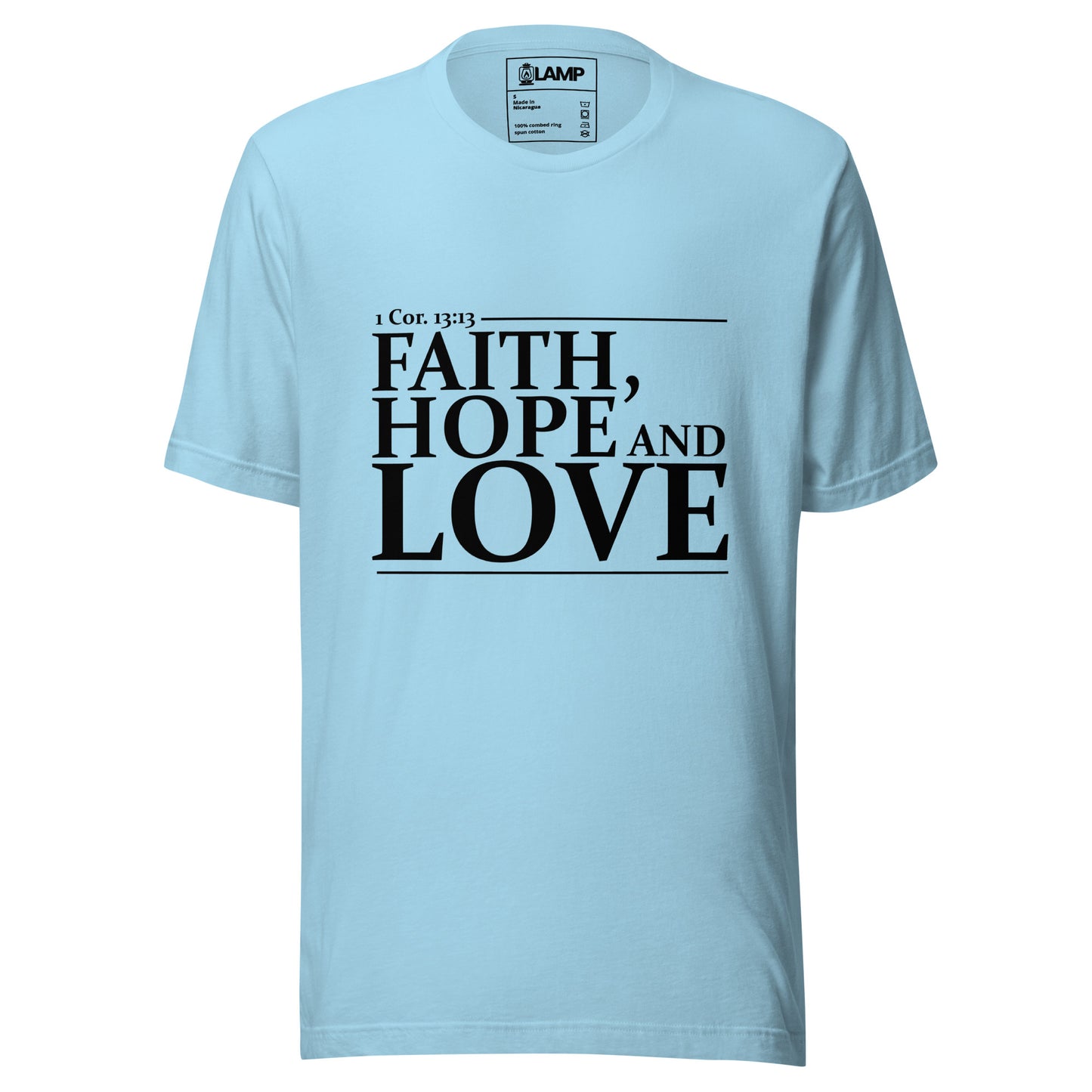 Camiseta unissex 1 Cor. 13:13