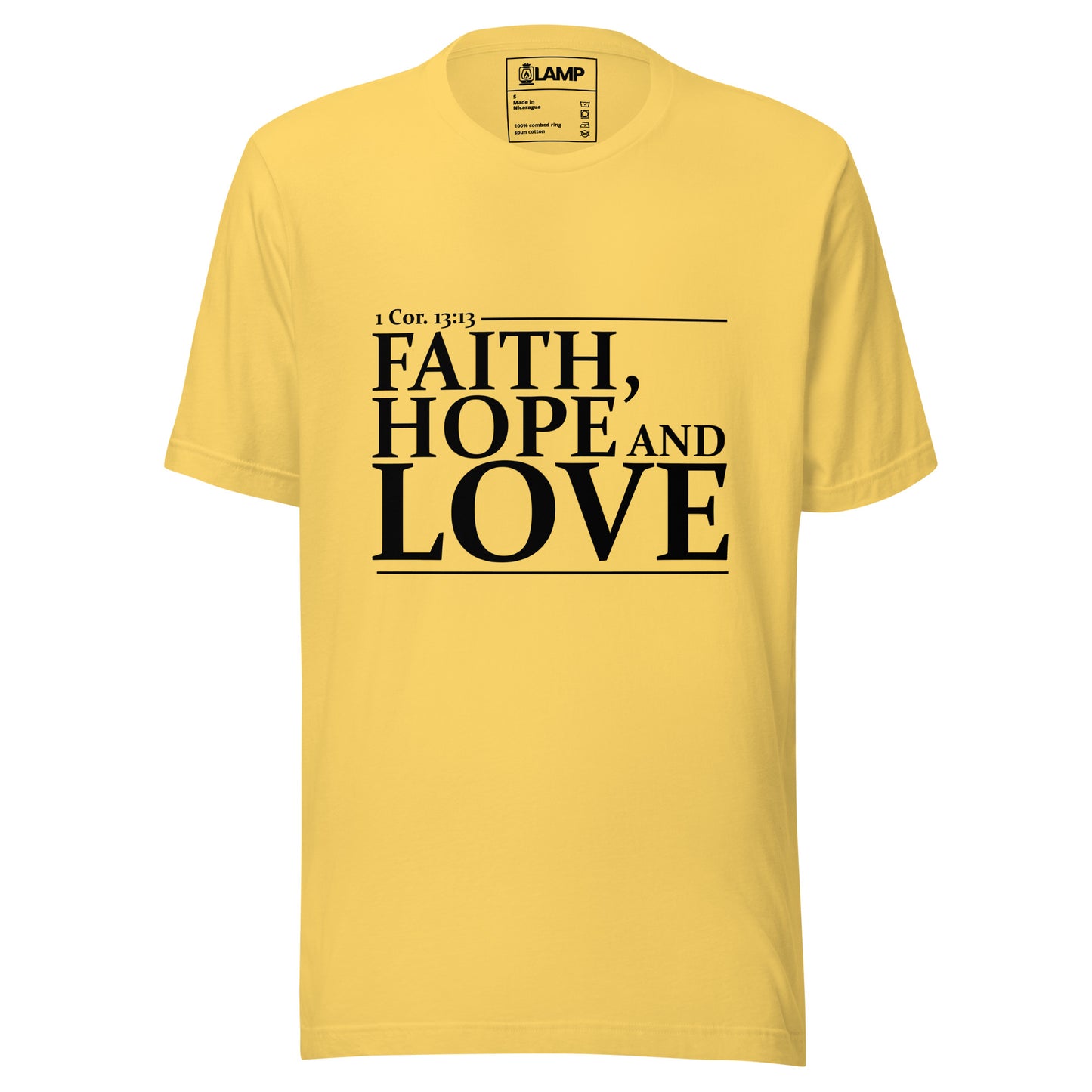 Camiseta unissex 1 Cor. 13:13