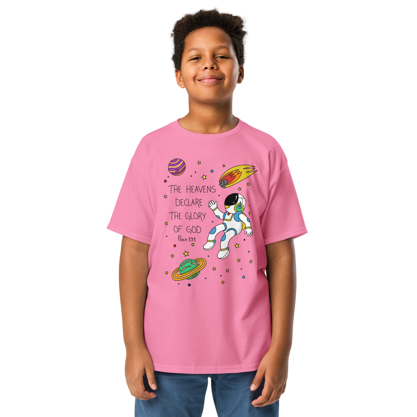 Camiseta clássica juvenil Salmo 19:1