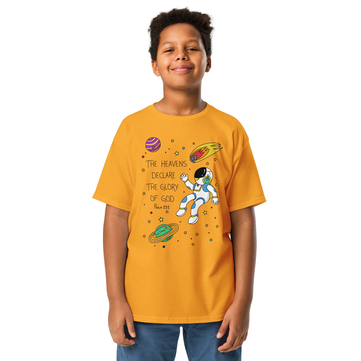 Camiseta clássica juvenil Salmo 19:1