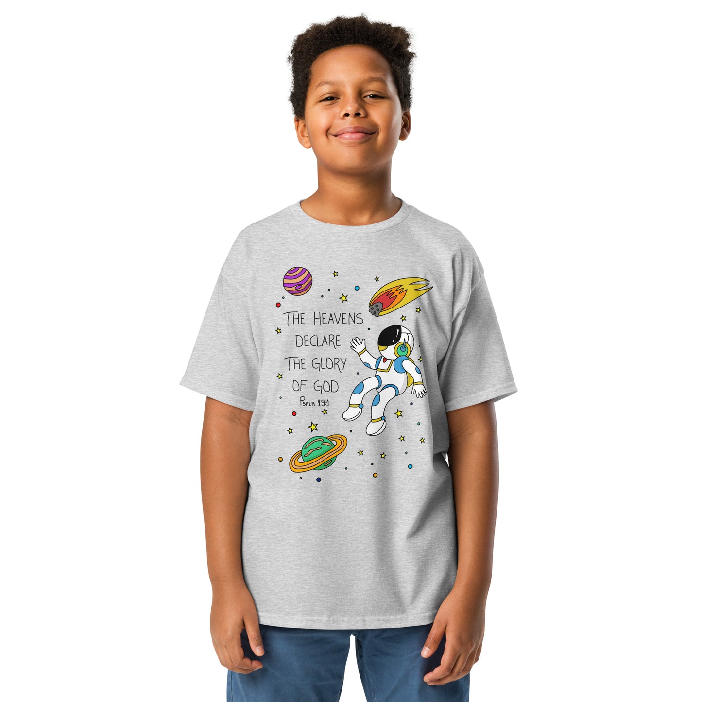 Camiseta clássica juvenil Salmo 19:1
